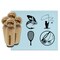 Fly Fishing Fish Casting Lure Net Rubber Stamp Set for Stamping Crafting Planners